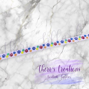 Gotcha Day Pet Adoption 3/8" 5/8" Grosgrain Ribbon by the Yard