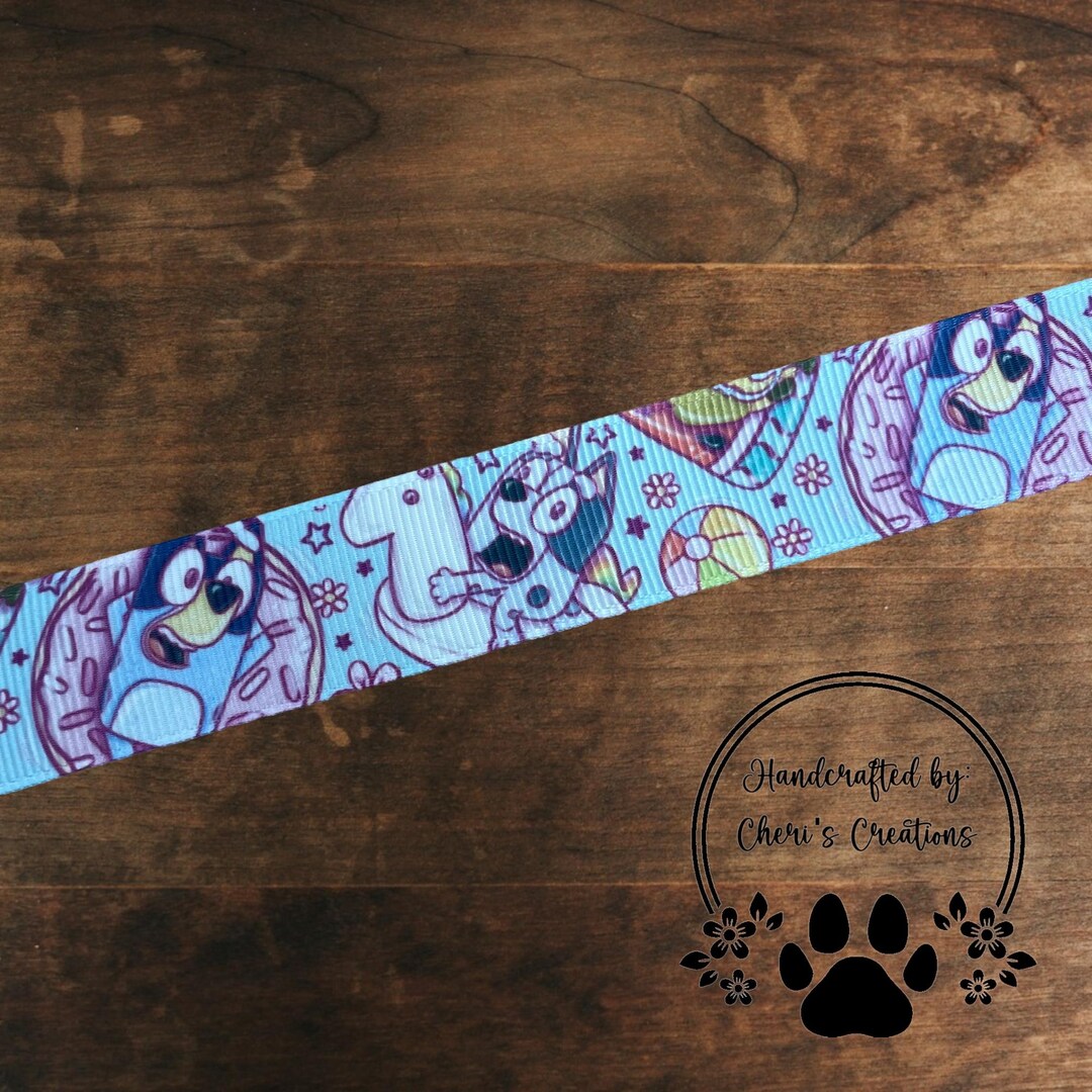 Force Pool Ribbon Cartoon Heeler Dog Pool Party Ribbon 5/8