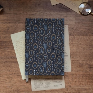 Mystical Hardcover Hand-Made Journal | Dark Academia | Custom Witchy Themed Notebook for Writing | Spooky Vibes