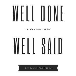 Benjamin Franklin Quote Print