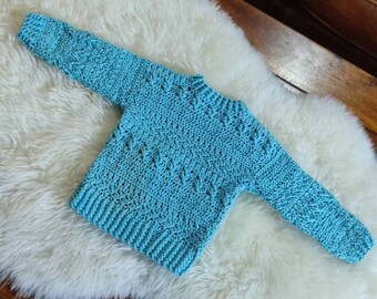 Light blue baby boy sweater