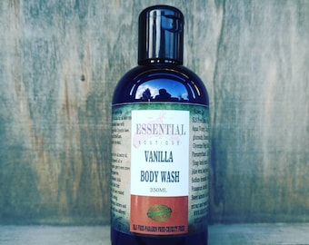 Vanilla Natural Body Wash / Shower Gel Sls Free Gentle Wash