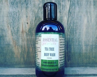 Tea Tree Natural Body Wash / Shower Gel Sls Free Gentle Wash