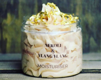Natural Body Butter Neroli And Ylang Ylang Moisturiser With 24k Gold 200ml Cream