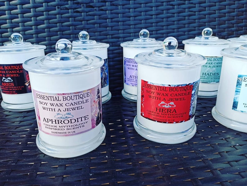 Candle With a Jewel Inside Essential Boutique Jewel Candle Etsy UK