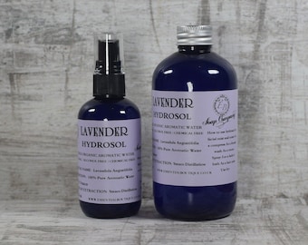 Organic Lavender Hydrosol -100% True Organic Toner Aromatic pure Water UK