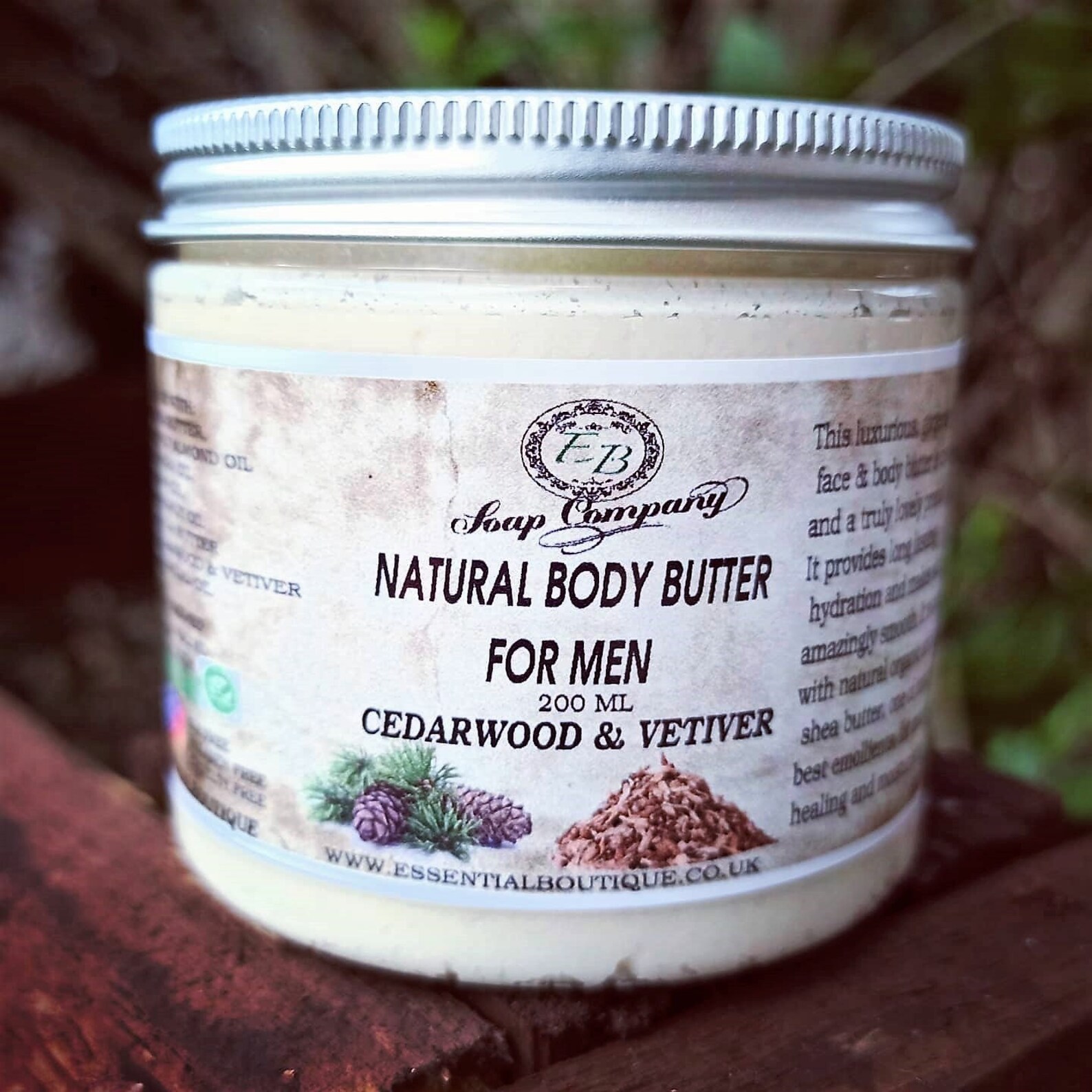Handmade Face and Body Butter for Men Cedarwood & Pine 100 Etsy