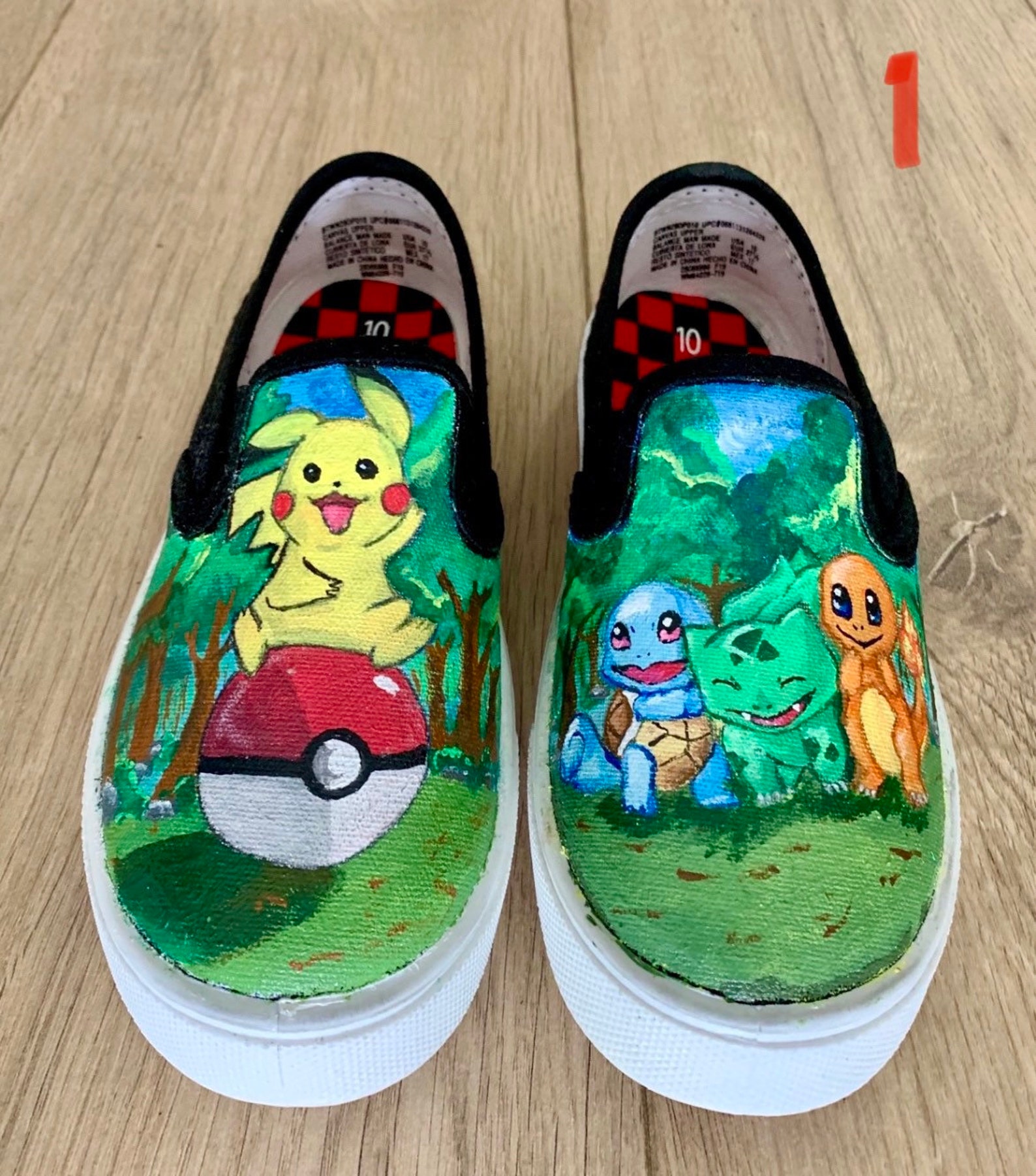 KIDS Pokémon themed shoes Etsy