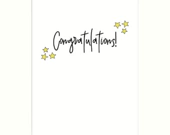 Simple Congratulations Card | Well Done Card