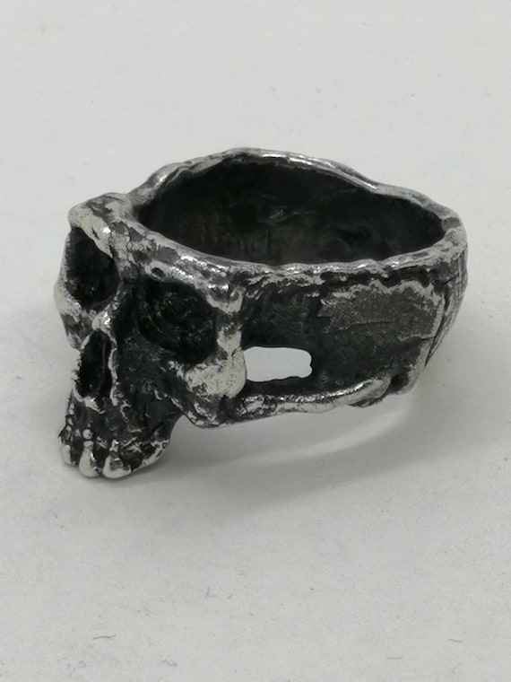 Anello Teschio Anello Teschio Anello Gotico Argento Sterling Spedizione Gratuita Etsy Canada