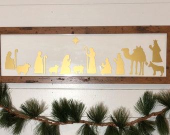 Sale! Vinyl Sticker Nativities - Perfect for holiday crafts, window and wall decor and more