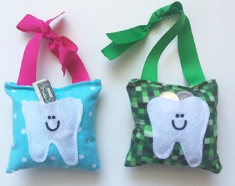 Tooth Fairy Pillows, Tooth Pillow, Pocket Pillow, Tooth Fairy, Tooth Pocket, Tooth Pocket Pillow, Kids' Tooth Pillow, Lost Tooth Pillow