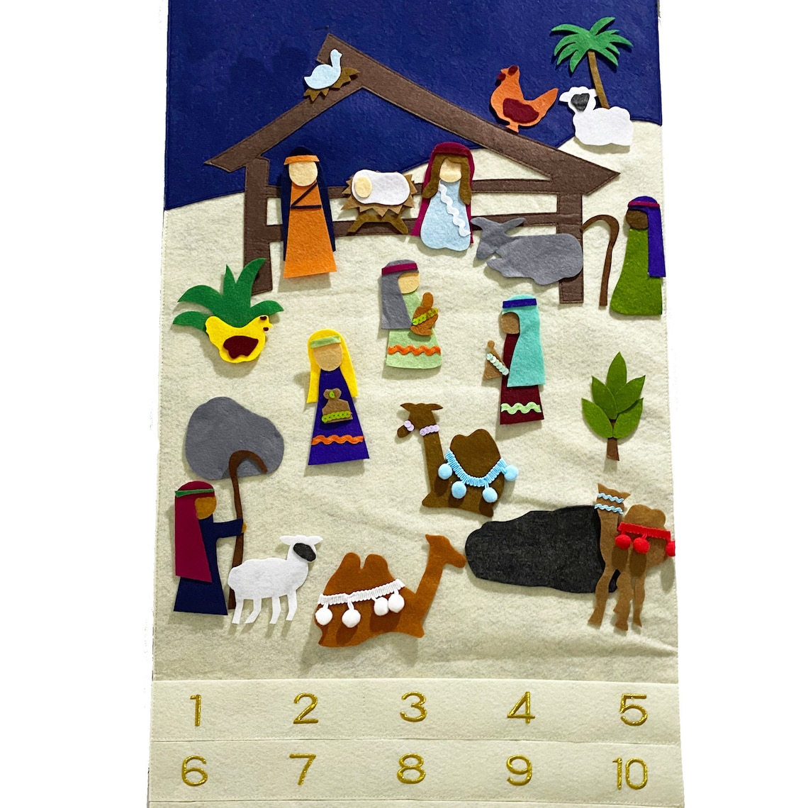 PRESALE Beautiful nativity advent calendar Nativity Etsy