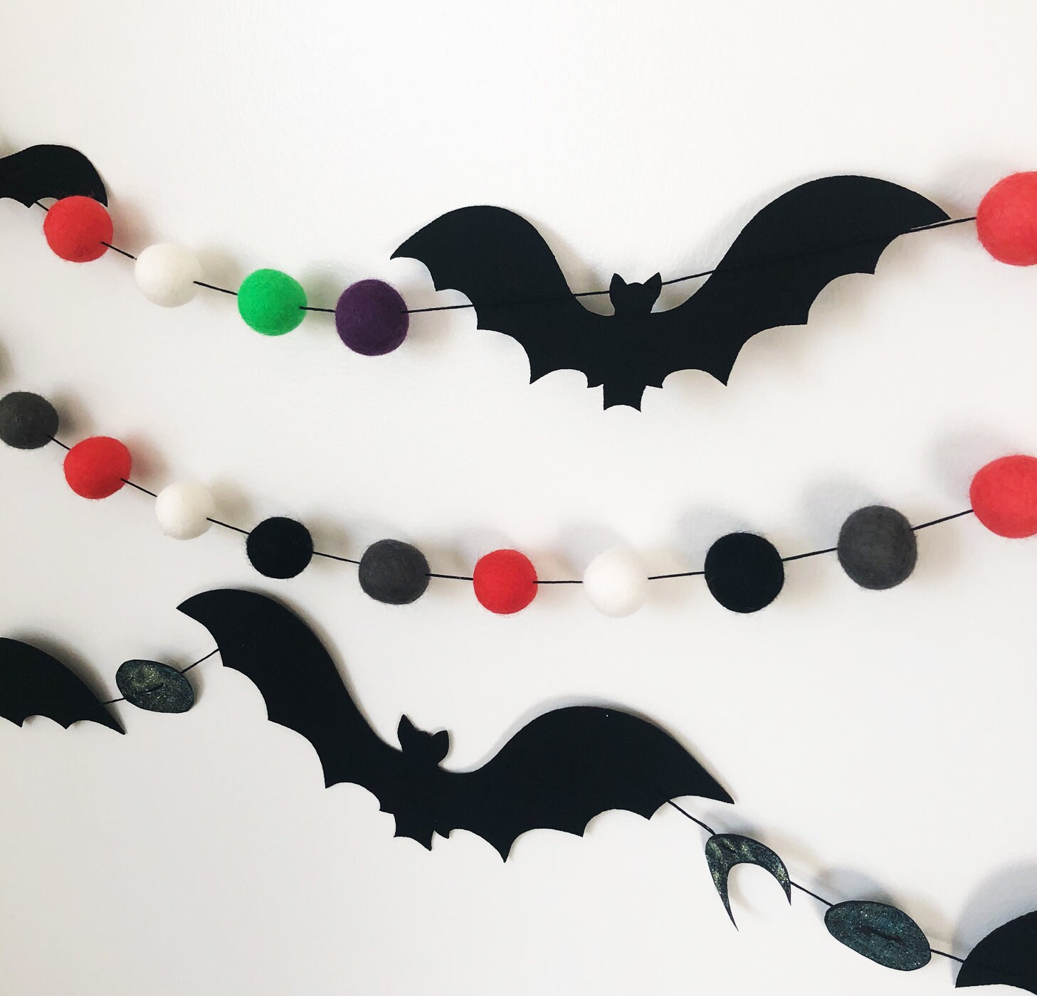 Sale Felt Bats 12/set 4 Sizes All Kinds of Decor Etsy