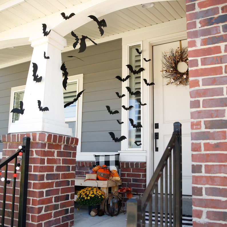 SALE Felt bats 12/set 4 sizes Use in all kinds of decor image 0