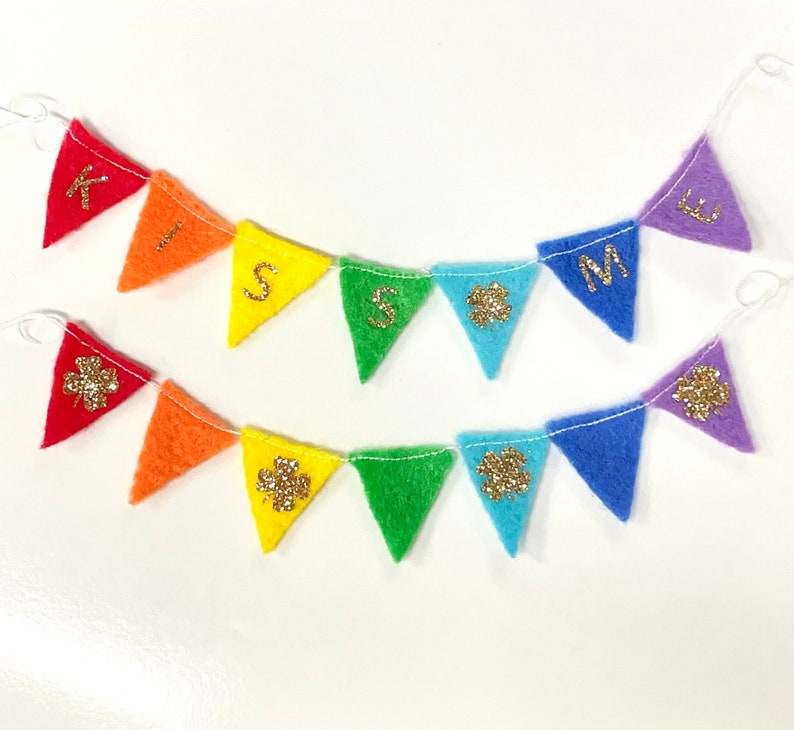 St Patricks Fairy Door Accessories and Decor Shamrocks Rainbow Pot of