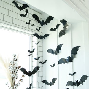 Bats Halloween Sticker Bat Decal Halloween Decor Indoor/ Outdoor Halloween Decor Vampire Decor Bats Decor & Craft Scary Goth Sticker Decal