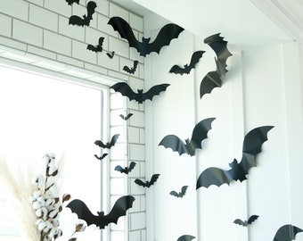 Bats Halloween Sticker Bat Decal Halloween Decor Indoor/ Outdoor Halloween Decor Vampire Decor Bats Decor & Craft Scary Goth Sticker Decal