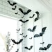 Vinyl bats 24/set - 7 sizes! Use in all kinds of decor! Indoor-Outdoor bats, halloween decor, large bats 