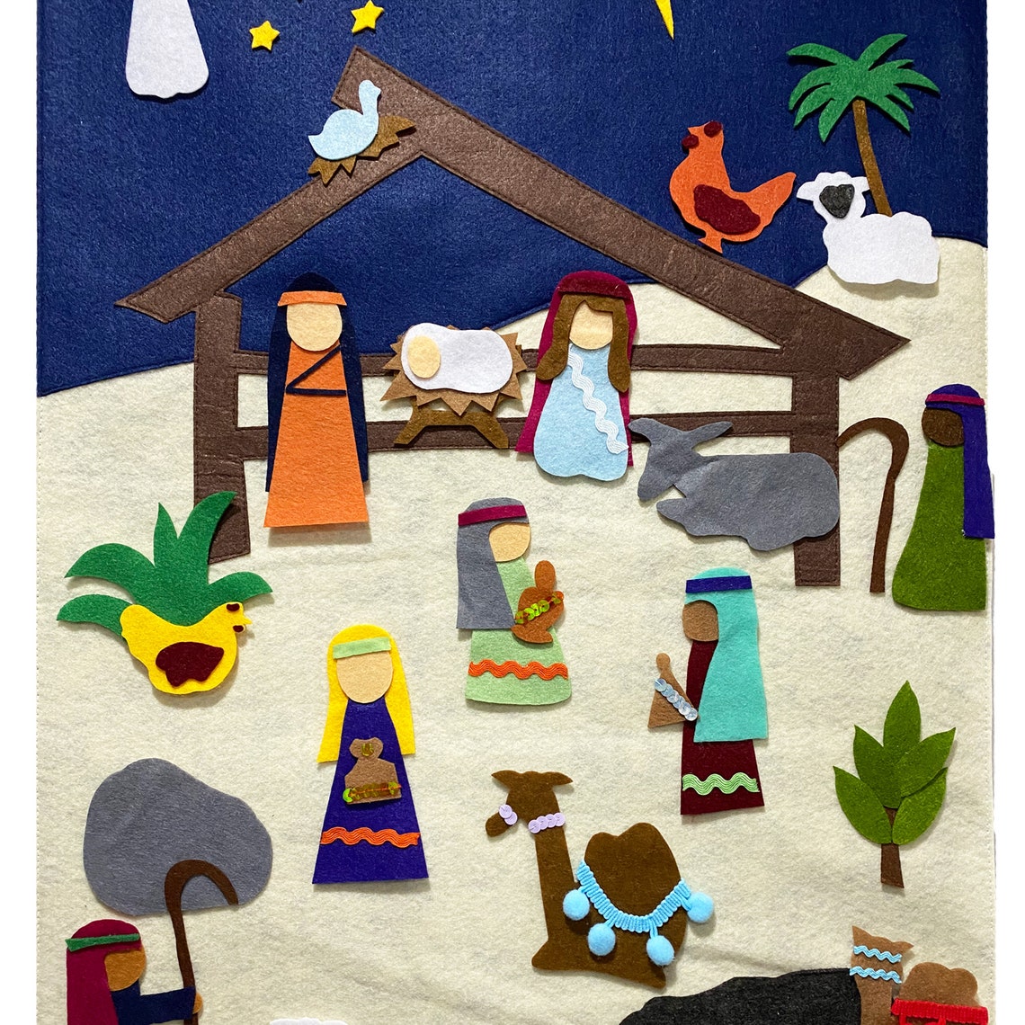 PRESALE Beautiful nativity advent calendar Nativity Etsy