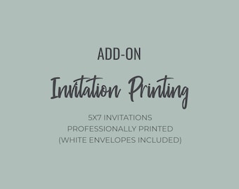 IMPRESIÓN DE INVITACIONES 5x7 con sobres blancos