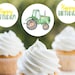 Tractor Cupcake Toppers Printable John Deere Cupcake Toppers | Etsy