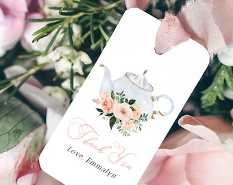 Tea Party Tags, Tea Party Favors, Tea Party Favor Tag, Bridal Tea Party Tag, Baby Shower Tea Tags, Tea Party Decor, Tea Time Tag, DIY, A025