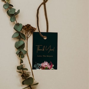 Plantilla de etiqueta de favor de tono de joya, etiqueta de favor de boda esmeralda, etiqueta de regalo de boda de mal humor, etiquetas de favor de boda de tono de joya imprimibles DIY, editable A046