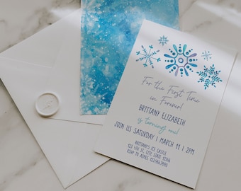 Frozen Birthday Invitation, Frozen Invitation, Frozen Invitation Instant Download, Frozen Girl Birthday Invitation, Editable Printable, A013