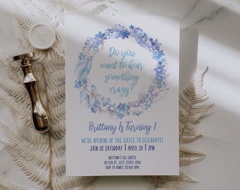 Frozen Invitation Template, Frozen Birthday Invitation Instant Download, Frozen Birthday Invite, Frozen Birthday Party Invite Template, A013