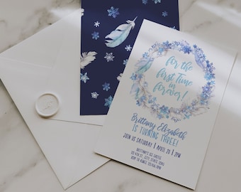 Frozen Birthday Invitation Frozen Birthday Frozen Birthday Party Frozen Invitation Instant Download Girl Birthday Editable Printable A013