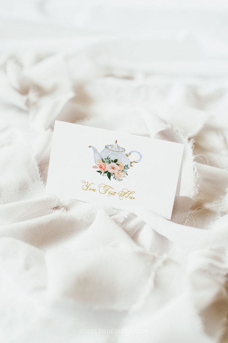 Tea Party Food Cards Tea Food Labels Tea Party Birthday Buffet Labels Girls Tea Party Place Cards Garden Birthday Labels