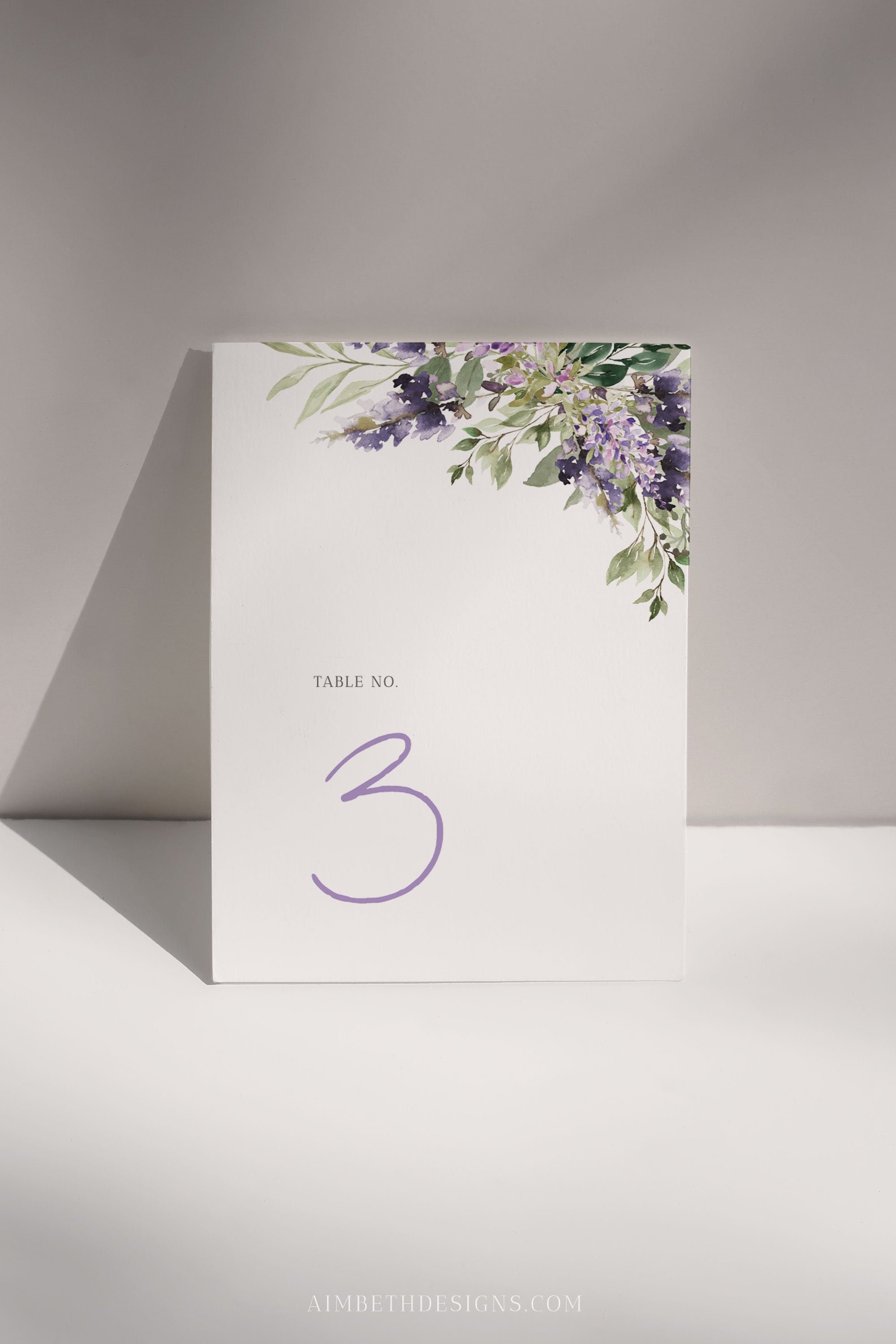 Lavender Wedding Table Number Purple Table Numbers Lavender Table Number Cards Wedding Table Decor Garden Wedding Printable