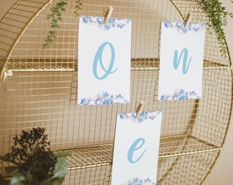 Frozen 2 primer banner de cumpleaños, decoración de fiesta de cumpleaños congelado, banner congelado 2, banner de silla alta de fiesta congelada, un banner imprimible A013