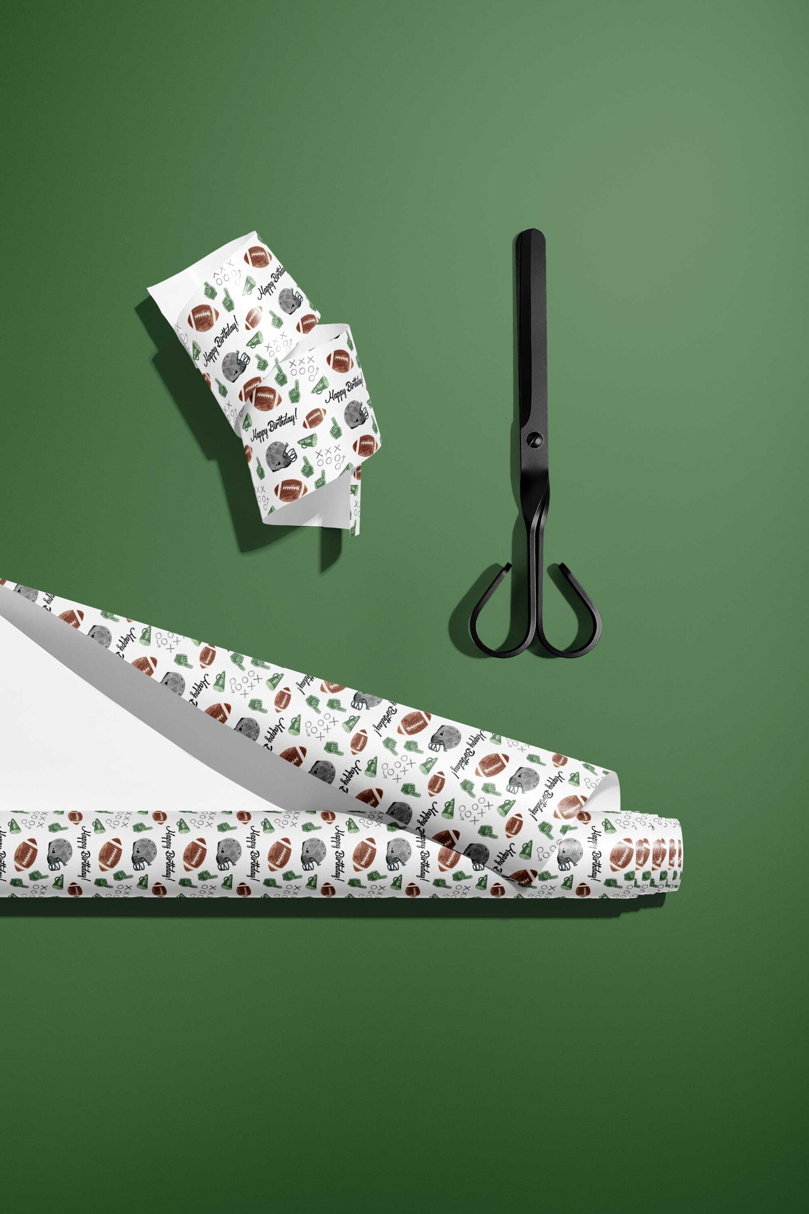 Football Wrapping Paper Football Birthday Gift Wrap Football Etsy