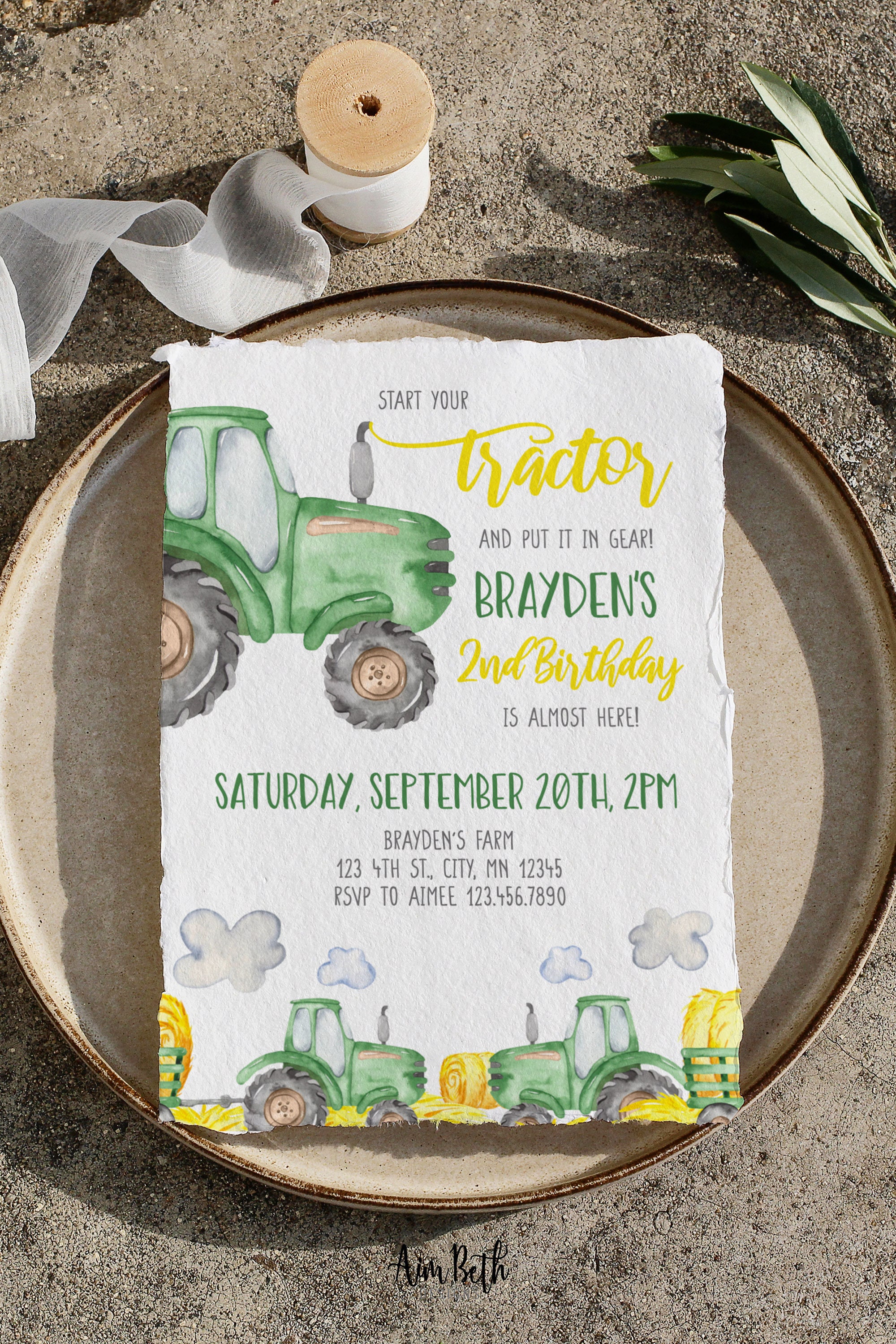 Elegant John Deere Invitations for Farm-Like Celebrations
