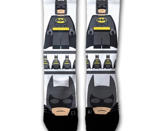 Batman Character 6 Pack With 2 Bonus Pairs Size L: 3 Little Kid- 9 Big Kids