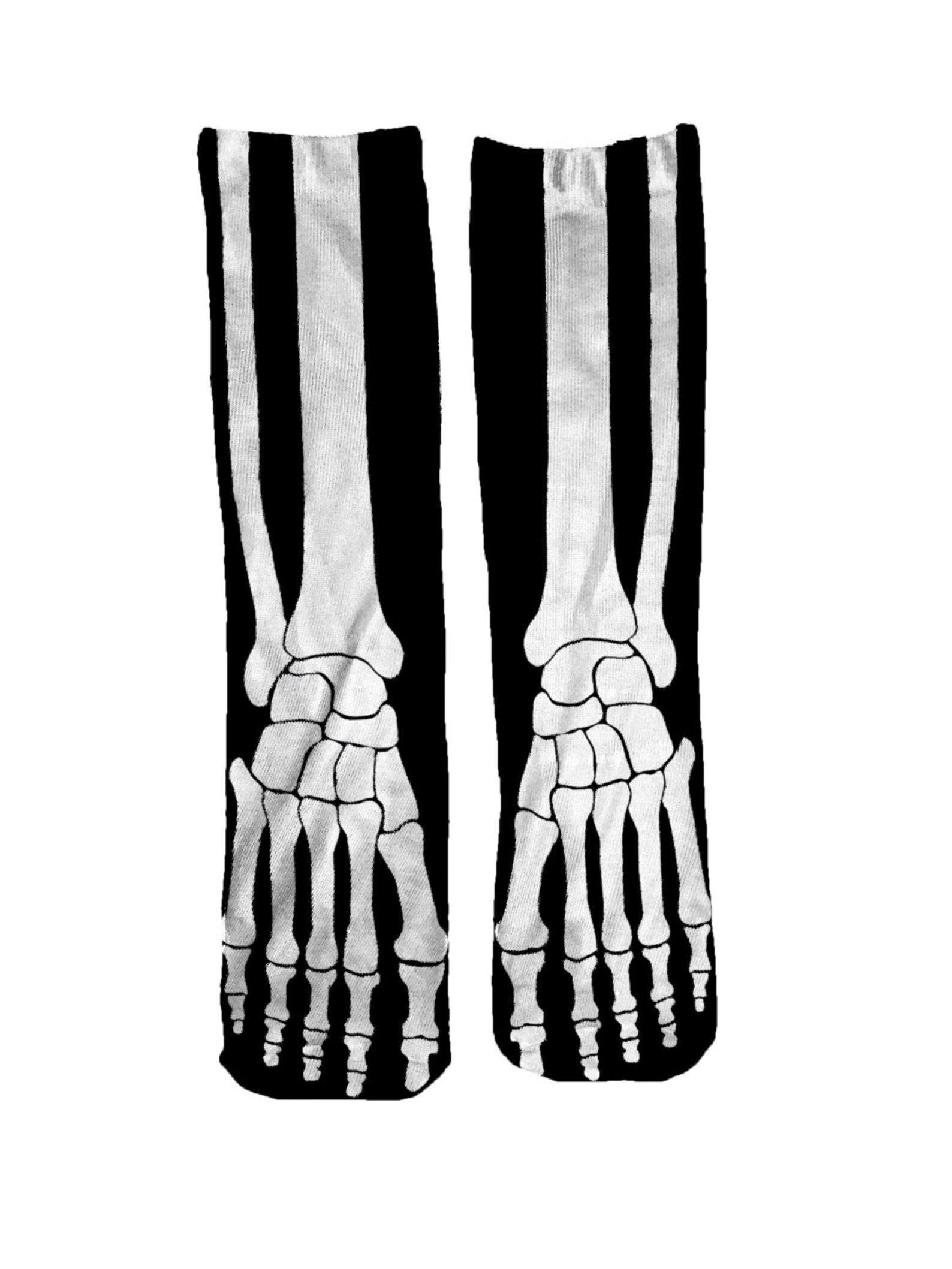 Skeleton Socks Halloween Socks Spooky Gift Halloween Etsy