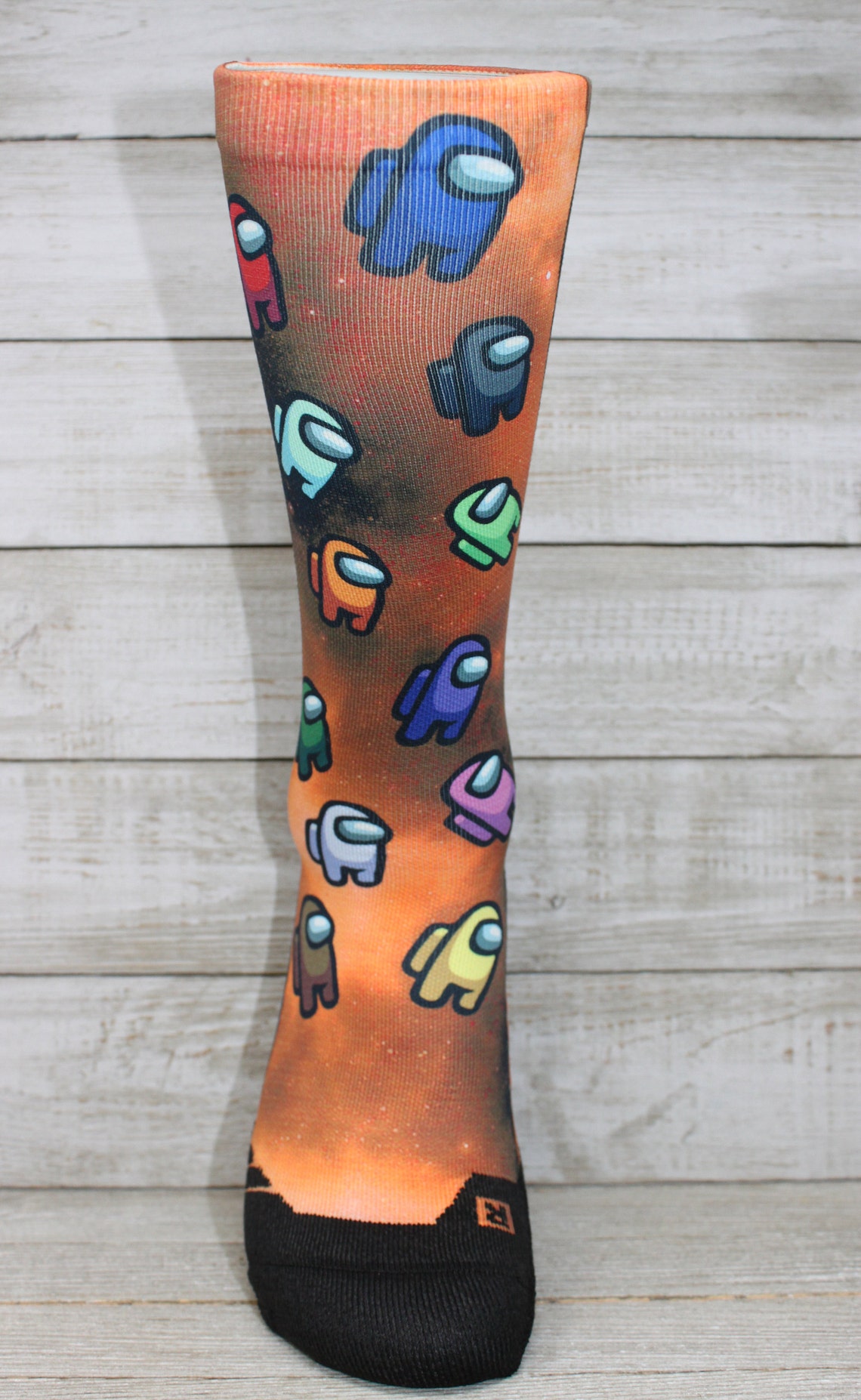 Among Us Socks Among Us Game Socks Among Us Gift Among Etsy