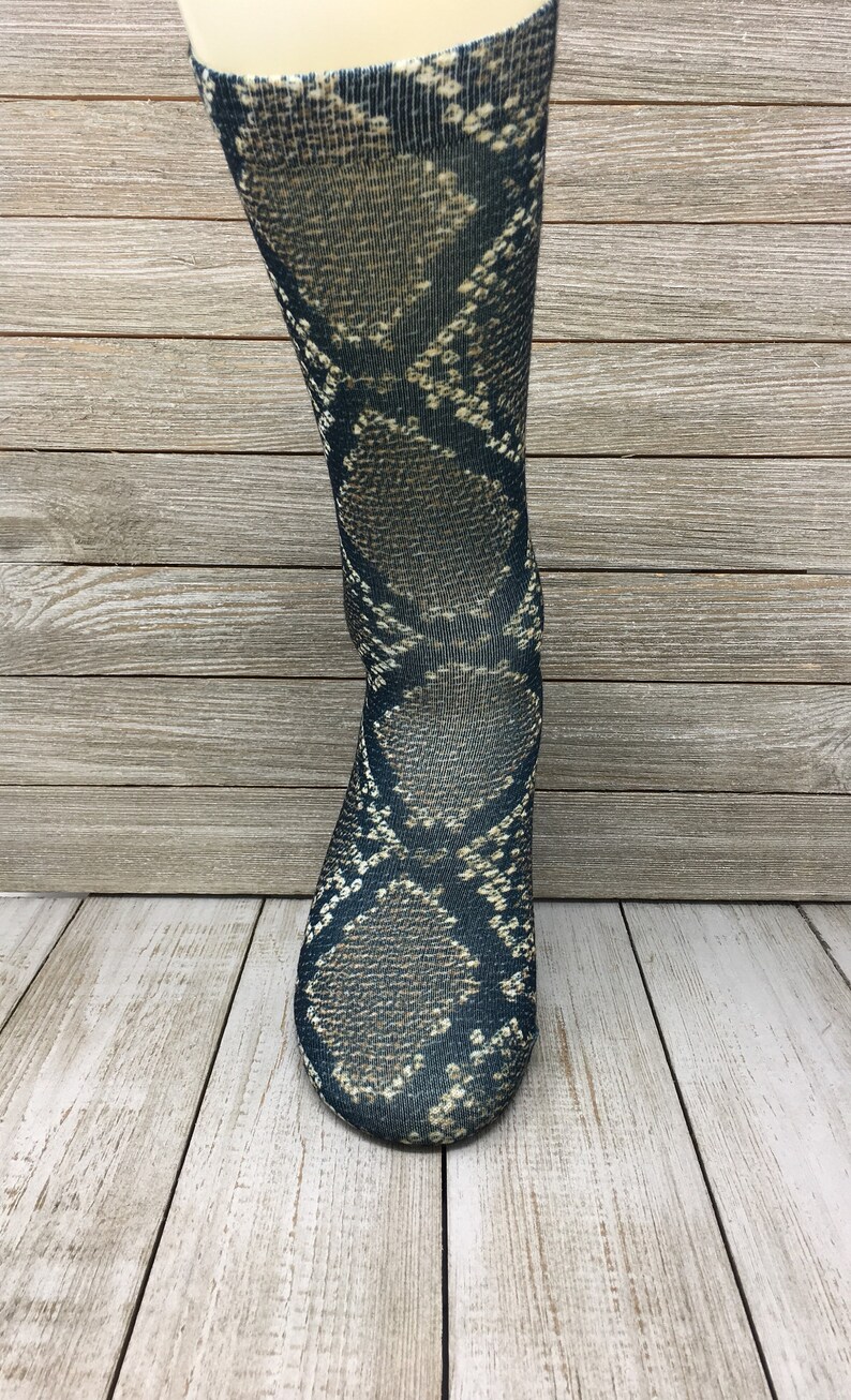 Snake Skin Socks Reptile Lover Gift Cool Snake Socks Etsy