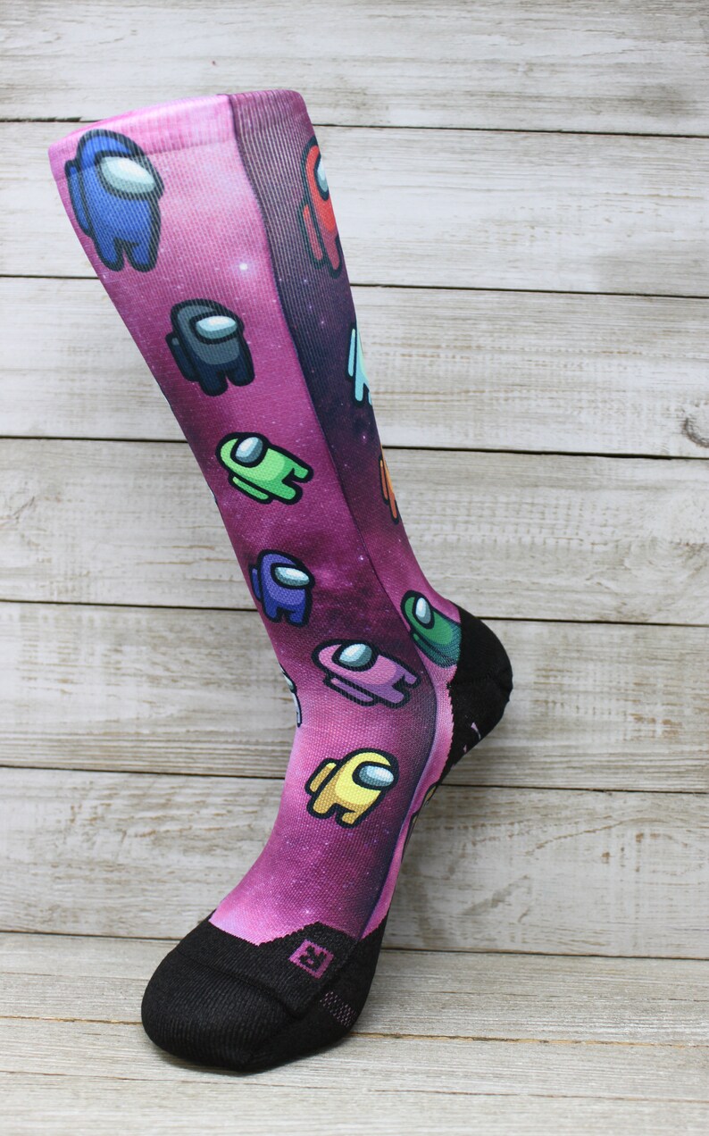 Among Us Socks Among Us Game Socks Among Us Gift Among Etsy