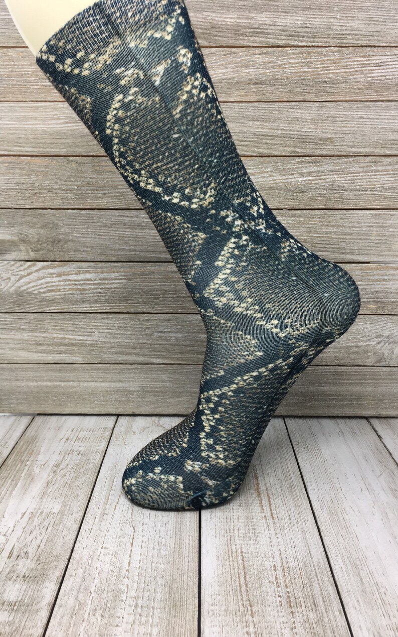 Snake Skin Socks Reptile Lover Gift Cool Snake Socks Etsy