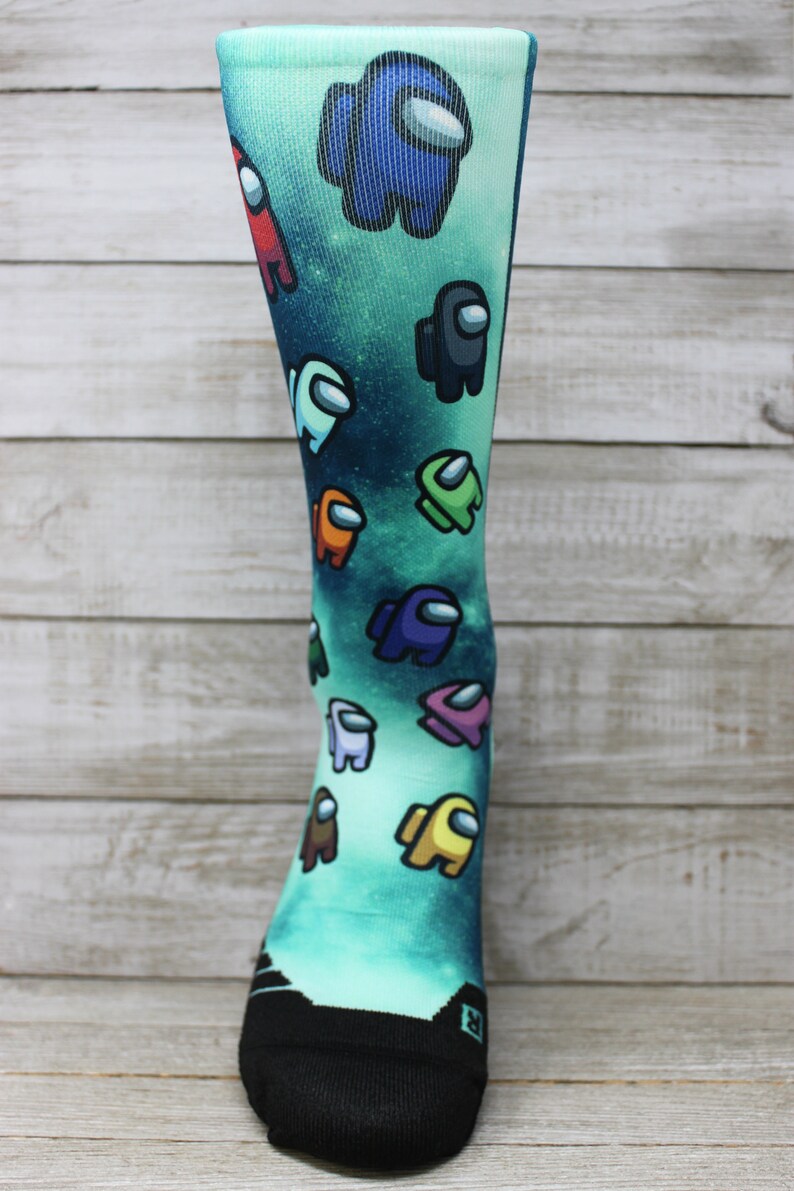 Among Us Socks Among Us Game Socks Among Us Gift Among Etsy