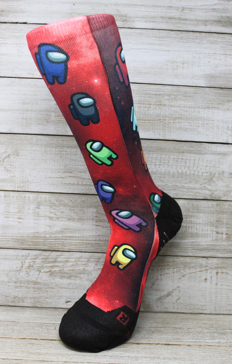 Among Us Socks Among Us Game Socks Among Us Gift Among Etsy