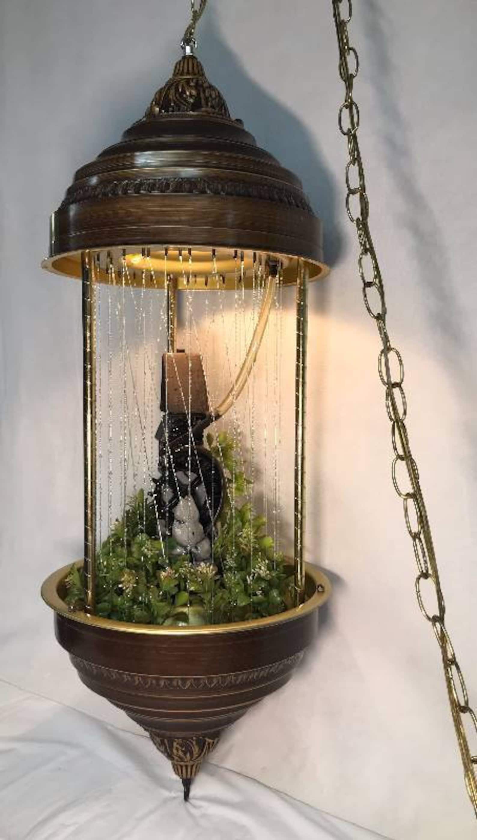 Vintage Hanging Oil Rain Lamp Grist Mill TESTED WORKS Etsy