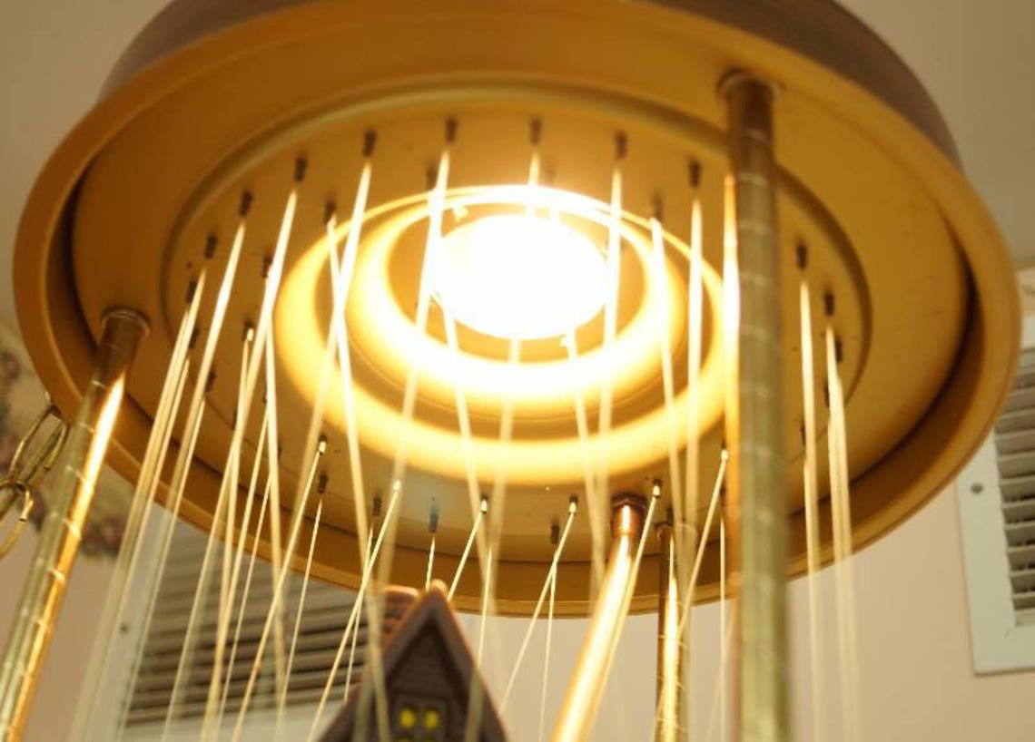 Vintage Hanging Oil Rain Lamp Grist Mill TESTED WORKS Etsy