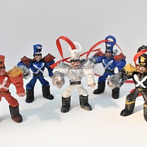 Tin Soldiers, Mini Holiday Figurines, Hand-painted 3d-printed Collectible