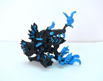 Netdevil Angleroid, Mini Deep Sea Anglerfish Figurine, Glow in the Dark, Hand-painted 3d-printed Collectible