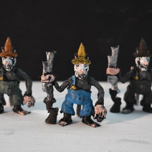 Possum-billies, Mini Animal Figurines, Hand-painted 3d-printed Collectible