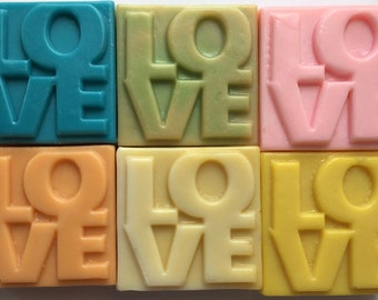 Custom Order One Love Soap- Soap with the word Love on it
